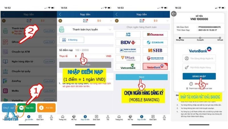 Hướng dẫn nạp tiền Kubet từ A-Z dành tân thủ nap tien thanh toan truc tiep
