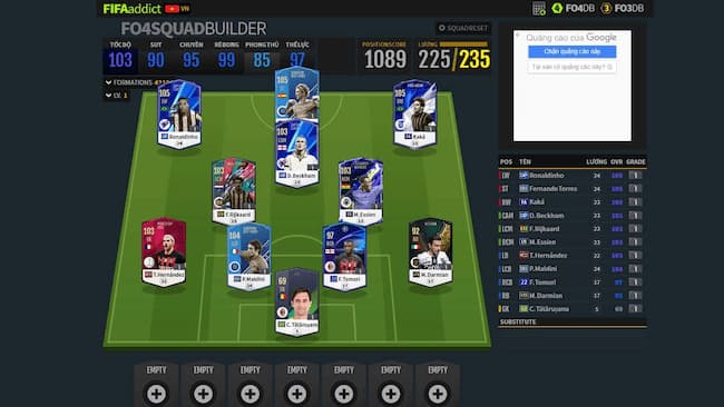 Đội hình AC Milan FO4 ngon bổ rẻ cho anh em yêu bóng đá Đội hình AC Milan FO4 ngon bổ rẻ: Sơ đồ 4-3-3